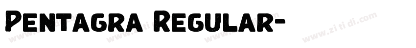Pentagra Regular字体转换 Pentagra Regular字体转换